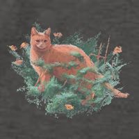 Threadless Nate Christenson Impressionist Cat Vector Backpack