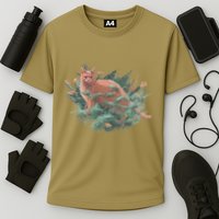 Threadless Nate Christenson Impressionist Cat Performance Shirt