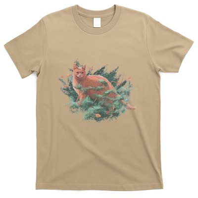 Threadless Nate Christenson Impressionist Cat T-Shirt