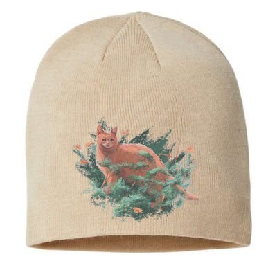 Threadless Nate Christenson Impressionist Cat Sustainable Beanie