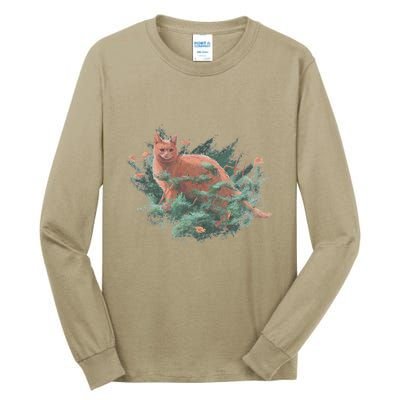 Threadless Nate Christenson Impressionist Cat Tall Long Sleeve T-Shirt