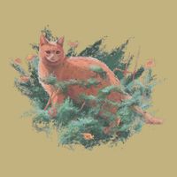 Threadless Nate Christenson Impressionist Cat Tall Long Sleeve T-Shirt