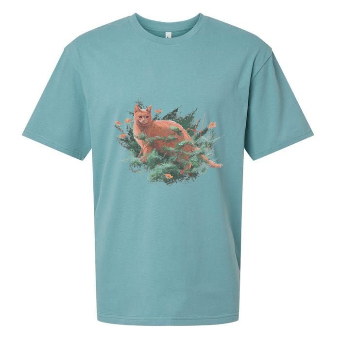 Threadless Nate Christenson Impressionist Cat Sueded Cloud Jersey T-Shirt