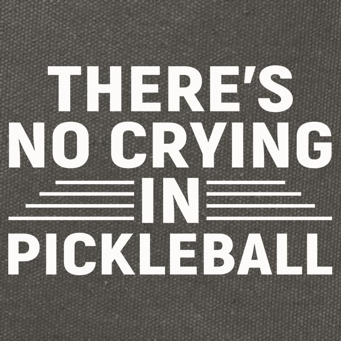 There’s No Crying In Pickleball For Player Team Sport Cotton Canvas Backpack