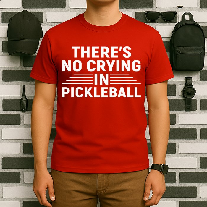 There’s No Crying In Pickleball For Player Team Sport T-Shirt