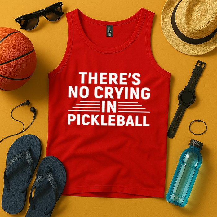 There’s No Crying In Pickleball For Player Team Sport Tank Top