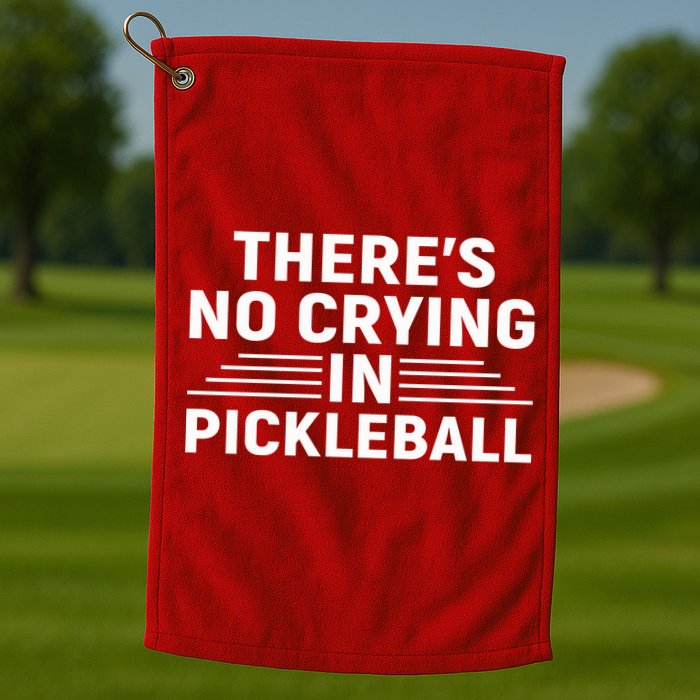 There’s No Crying In Pickleball For Player Team Sport Golf Towel