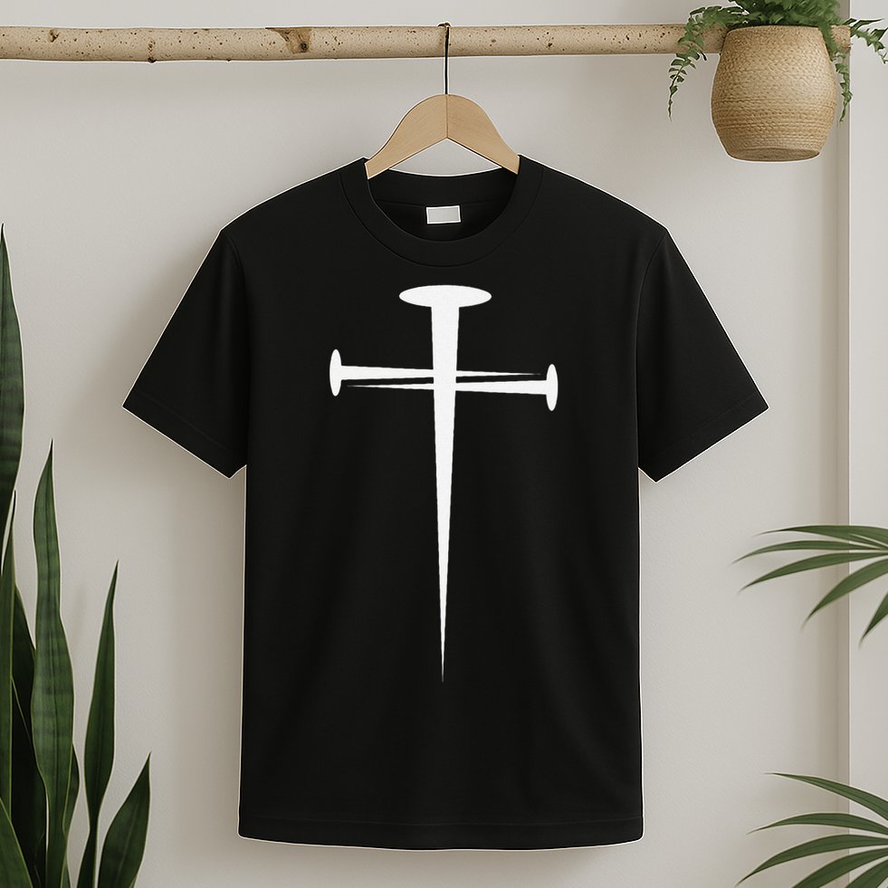 Three Nails Cross Jesus Christ Christian T-Shirt