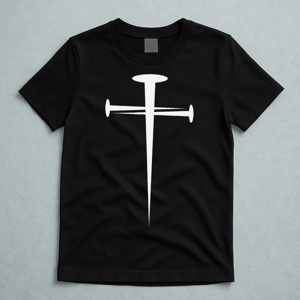 Three Nails Cross Jesus Christ Christian T-Shirt