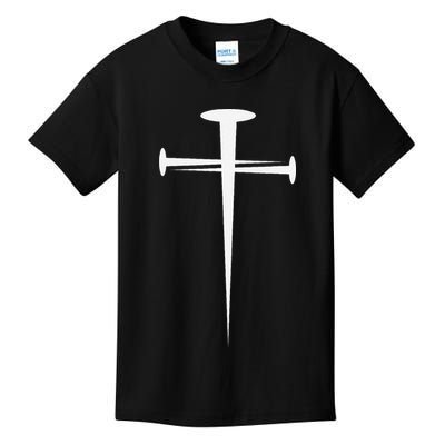 Three Nails Cross Jesus Christ Christian Kids T-Shirt
