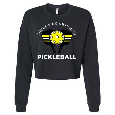 There's No Crying In Pickleball Cropped Pullover Crew