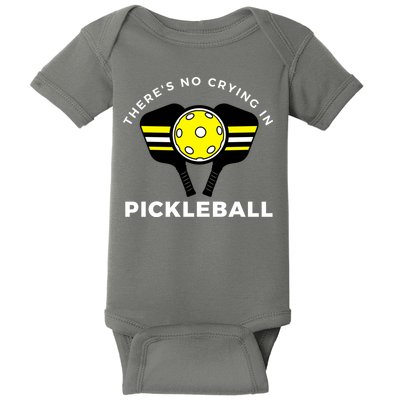 There's No Crying In Pickleball Baby Bodysuit