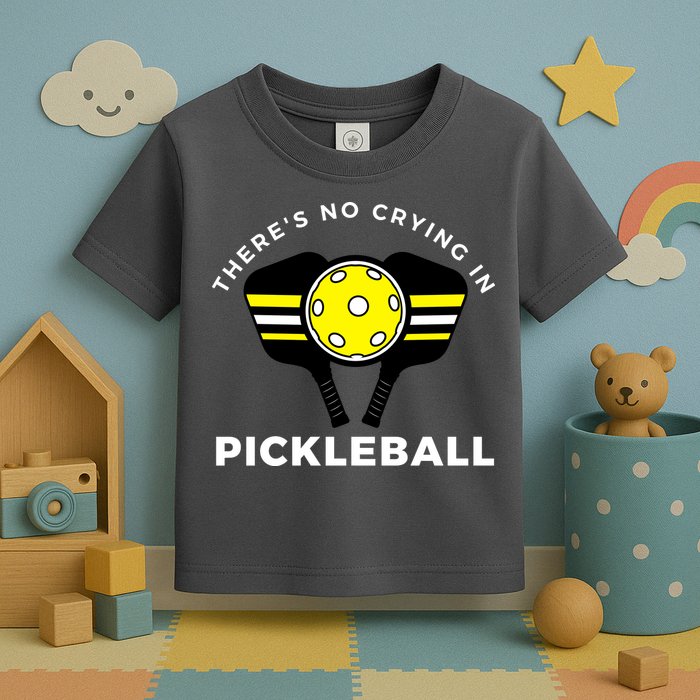 There's No Crying In Pickleball Toddler T-Shirt