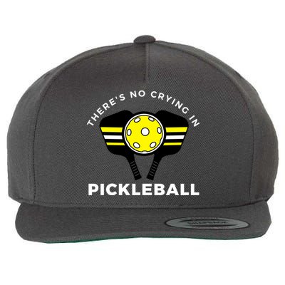 There's No Crying In Pickleball Wool Snapback Cap