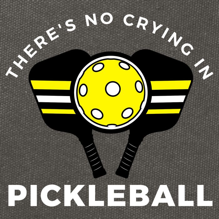 There's No Crying In Pickleball Cotton Canvas Backpack