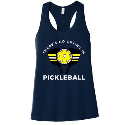 There's No Crying In Pickleball Women's Racerback Tank