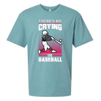 Theres No Crying In Baseball Sueded Cloud Jersey T-Shirt