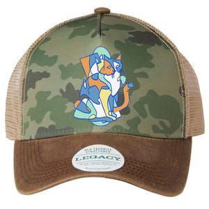 Threadless Nate Christenson Cubist Cat Legacy Tie Dye Trucker Hat