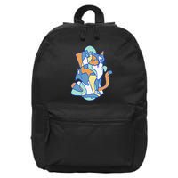 Threadless Nate Christenson Cubist Cat 16 in Basic Backpack