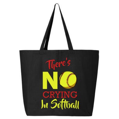 ThereS No Crying In Softball Baseball Coach Player Lover 25L Jumbo Tote