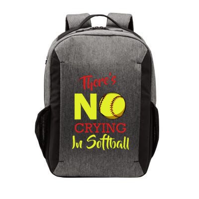 ThereS No Crying In Softball Baseball Coach Player Lover Vector Backpack