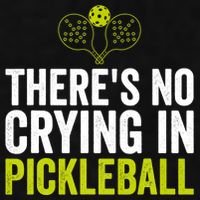 There's No Crying In Pickleball Player TShirt Ladies PosiCharge Tri-Blend Wicking Tank