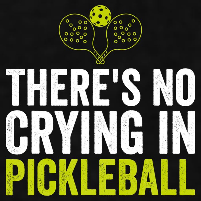 There's No Crying In Pickleball Player TShirt Ladies PosiCharge Tri-Blend Wicking Tank