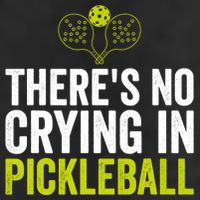 There's No Crying In Pickleball Player TShirt 7 Panel Mesh Trucker Snapback Hat
