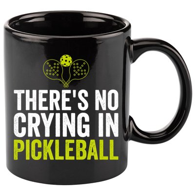 There's No Crying In Pickleball Player TShirt 11oz C Handle Ceramic Mug
