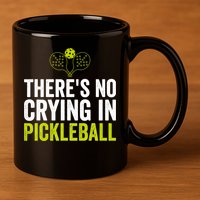 There's No Crying In Pickleball Player TShirt 11oz C Handle Ceramic Mug