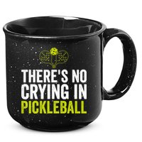 There's No Crying In Pickleball Player TShirt 15oz Campfire Ceramic Mug