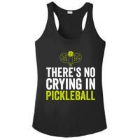 There's No Crying In Pickleball Player TShirt Ladies PosiCharge Competitor Racerback Tank