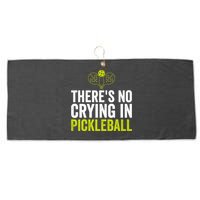 There's No Crying In Pickleball Player TShirt Large Microfiber Waffle Golf Towel