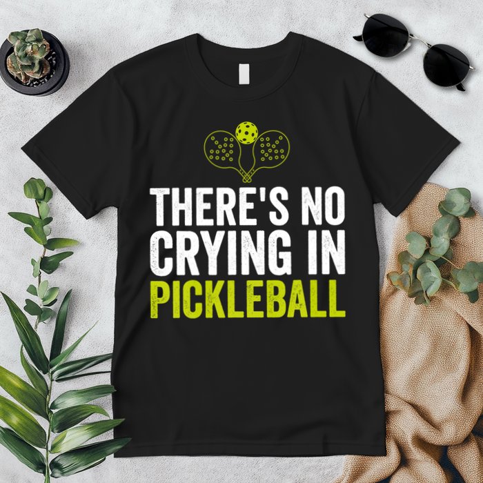 There's No Crying In Pickleball Player TShirt Premium T-Shirt