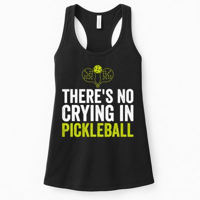 There's No Crying In Pickleball Player TShirt Womens Tank Top