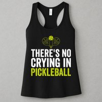 There's No Crying In Pickleball Player TShirt Womens Tank Top
