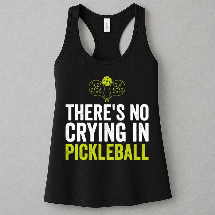 There's No Crying In Pickleball Player TShirt Womens Tank Top