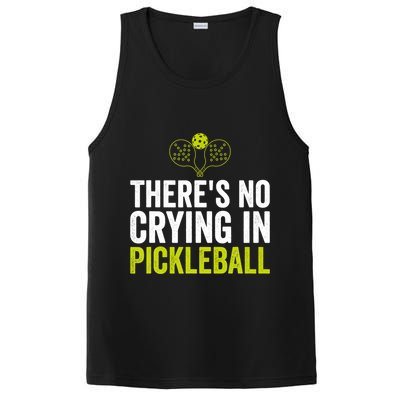 There's No Crying In Pickleball Player TShirt PosiCharge Competitor Tank