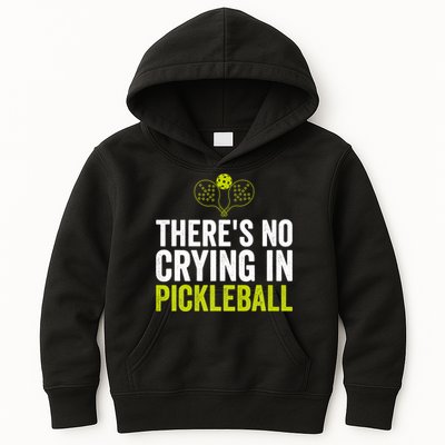 There's No Crying In Pickleball Player TShirt Kids Hoodie