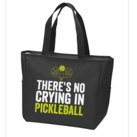 There's No Crying In Pickleball Player TShirt Zip Tote Bag