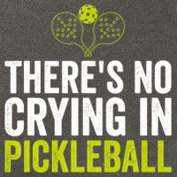 There's No Crying In Pickleball Player TShirt Cotton Canvas Backpack
