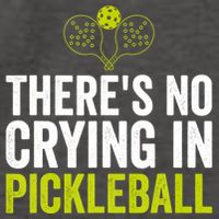 There's No Crying In Pickleball Player TShirt Vector Backpack