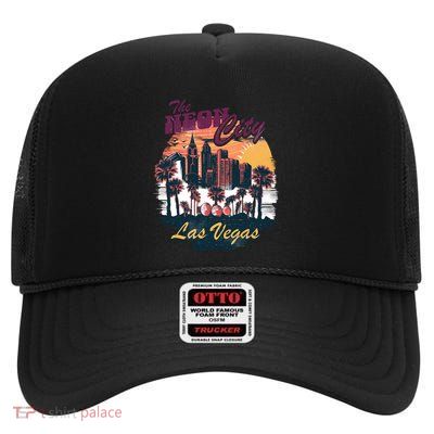 The Neon City Las Vegas High Crown Mesh Back Trucker Hat
