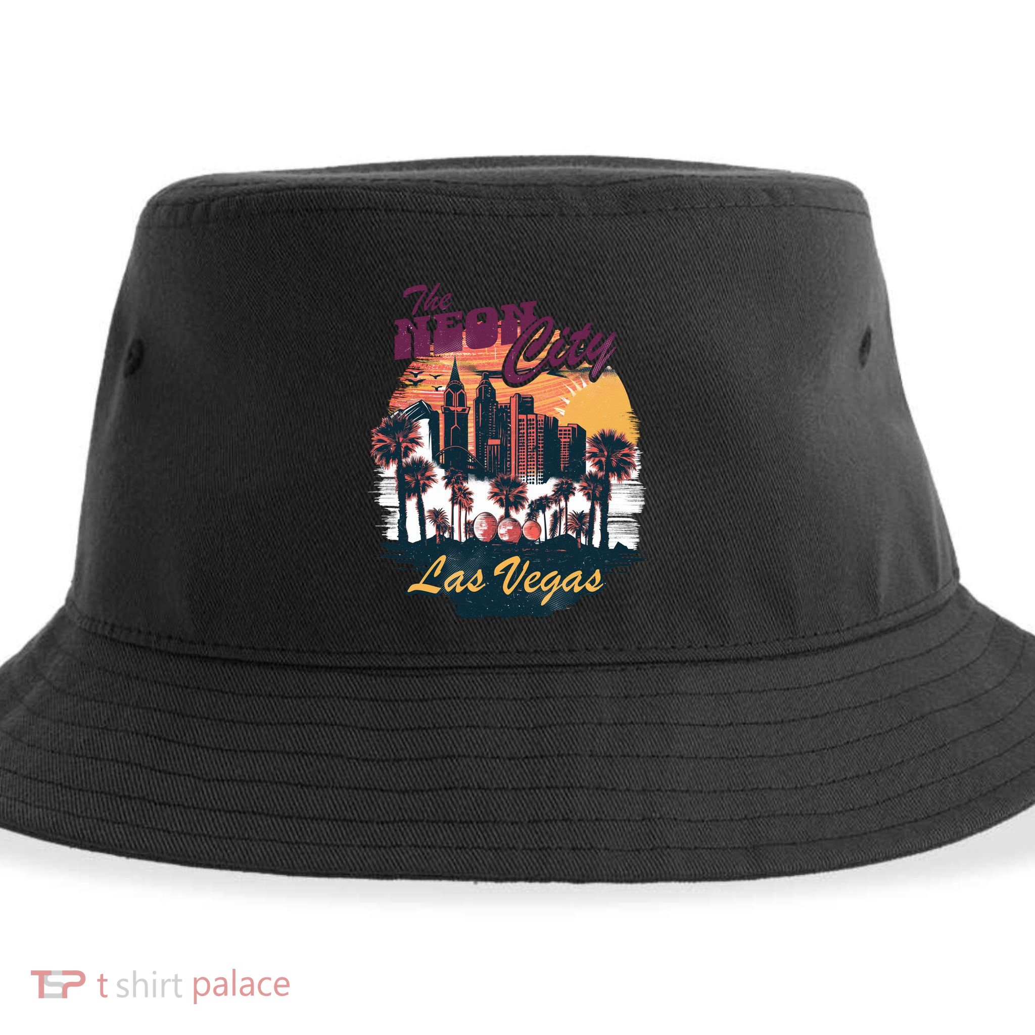 The Neon City Las Vegas Sustainable Bucket Hat