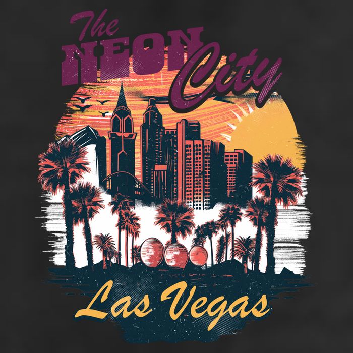 The Neon City Las Vegas 11oz C Handle Ceramic Mug