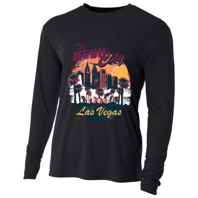 The Neon City Las Vegas Cooling Performance Long Sleeve Crew