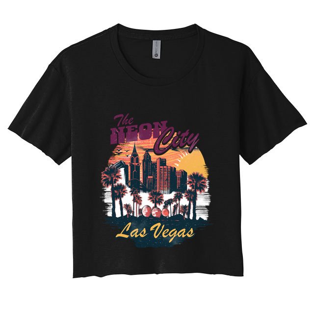 The Neon City Las Vegas Crop Top