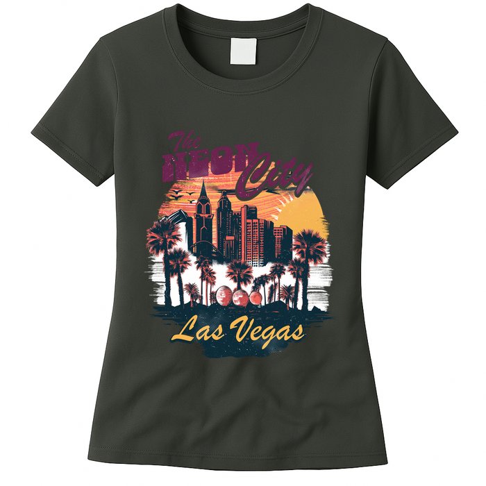 The Neon City Las Vegas Womens T-Shirt