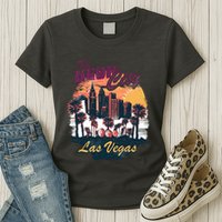 The Neon City Las Vegas Womens T-Shirt