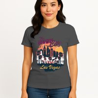The Neon City Las Vegas Womens T-Shirt